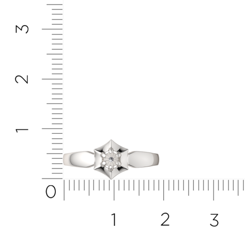 Кольцо из серебра с бриллиантом 02D0089.ZZ фото 6
