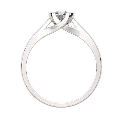 Кольцо помолвочное из серебра с фианитом 0210505 фото 4