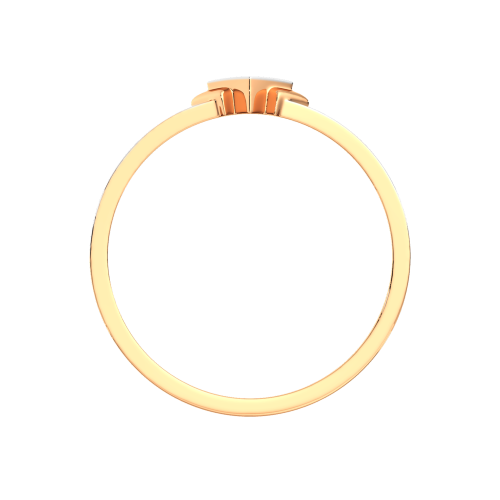 Кольцо из розового золота с фианитом 2101651.14K.R фото 4