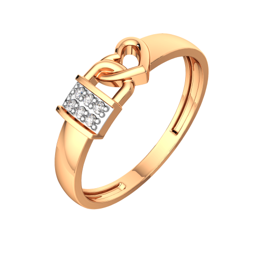 Кольцо из розового золота с фианитом 2101209.14K.R.ZZ фото 2