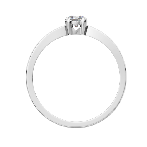 Кольцо помолвочное из белого золота с бриллиантом 2D00252.14K.W.ZZ фото 4