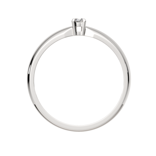 Кольцо помолвочное из белого золота с бриллиантом 2D00220.14K.W фото 4