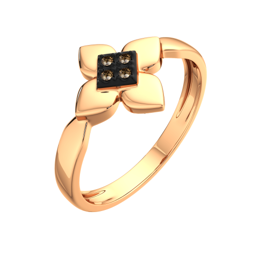 Кольцо из розового золота с бриллиантом 2D00461.14K.R.ZZ фото 2