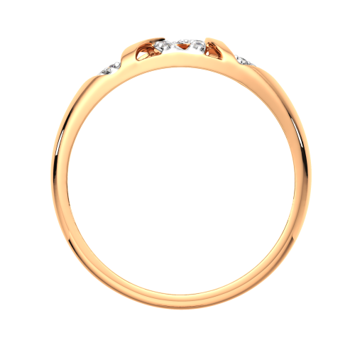 Кольцо из розового золота с фианитом 2101054.9K.R фото 4