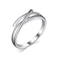 Кольцо из серебра с бриллиантом 01-2144/000Б-00