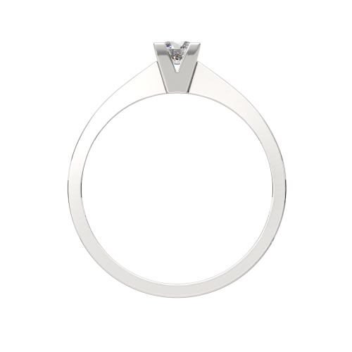 Кольцо помолвочное из белого золота с бриллиантом 2D00356.14K.W фото 4