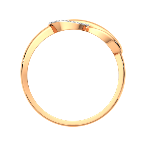 Кольцо из розового золота с фианитом 2101255.14K.R фото 4