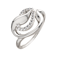Кольцо из серебра с фианитом 0210251
