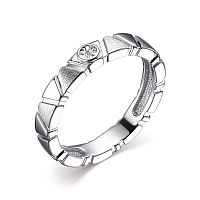 Кольцо из серебра с бриллиантом 01-2878/000Б-00