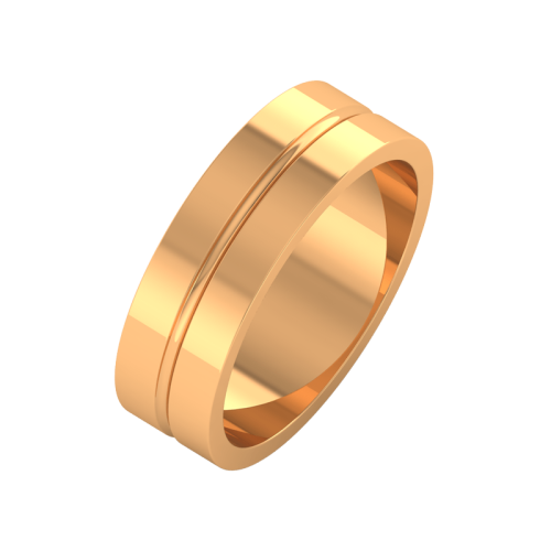 Кольцо обручальное из розового золота 146019