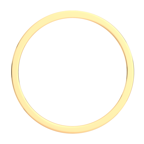 Кольцо обручальное из розового золота с фианитом 1550104.14K.R фото 4