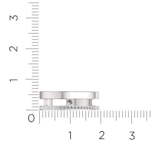 Кольцо из белого золота с бриллиантом 2D00339.14K.W фото 5