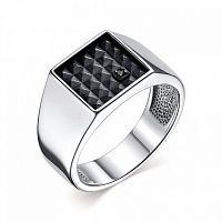 Кольцо из серебра с бриллиантом 01-2703/00ЧБ-17