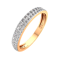Кольцо из розового золота с бриллиантом 2D00328.14K.R