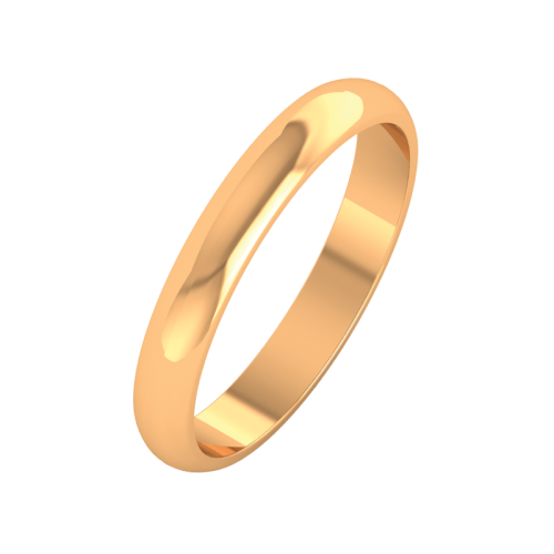 Кольцо обручальное из розового золота 103004-9K