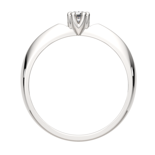Кольцо помолвочное из белого золота с бриллиантом 2D00392.14K.W фото 4