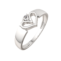 Кольцо из серебра с фианитом 0210750