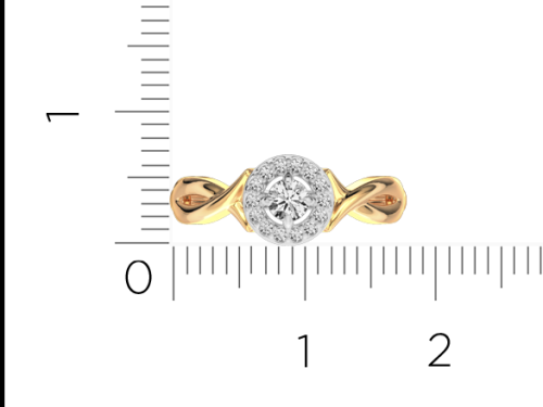 Кольцо из розового золота с фианитом 2101087.14K.R.ZZ фото 5