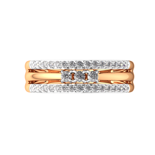 Кольцо из розового золота с бриллиантом 2D00244.14K.R фото 3