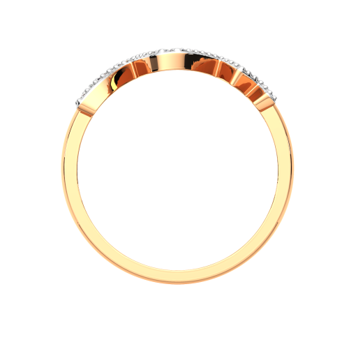 Кольцо из розового золота с фианитом 2101249.14K.R фото 4