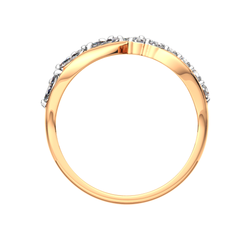 Кольцо из розового золота с фианитом 210967.9K.R фото 4