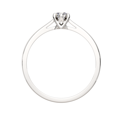 Кольцо помолвочное из белого золота с бриллиантом 2D00248.14K.W.ZZ фото 4