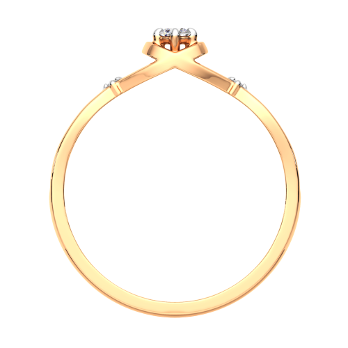 Кольцо из розового золота с фианитом 210896.9K.R.ZZ фото 4