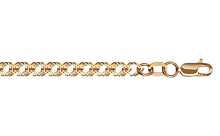 Браслет из розового золота (плетение Ромб) 612203ГПГ.040.14K.R