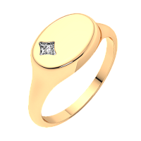 Кольцо из розового золота с фианитом 210953.9K.R