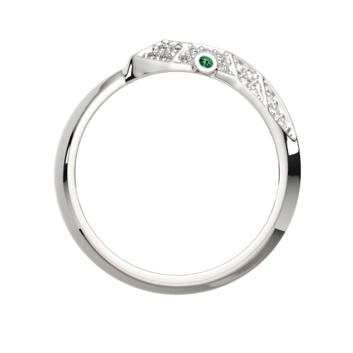 Кольцо из серебра с фианитом 02101161 фото 4