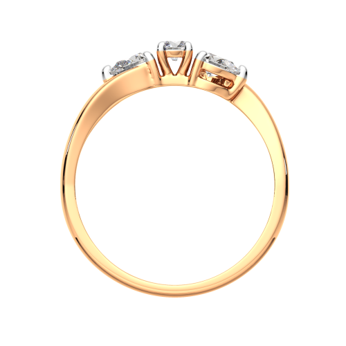 Кольцо из розового золота с фианитом 210881.14K.R.ZZ фото 4