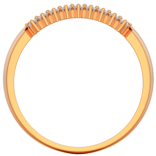 Кольцо из розового золота с фианитом 210708.14K.R фото 4