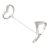 Кольцо из серебра с фианитом 0210300