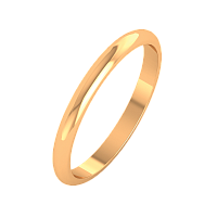 Кольцо обручальное из розового золота 102002