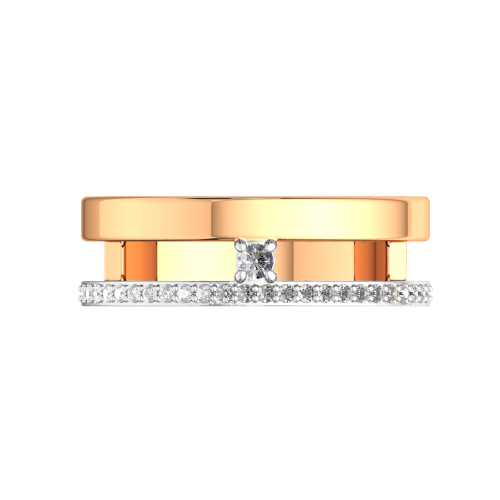 Кольцо из розового золота с бриллиантом 2D00339.14K.R фото 3
