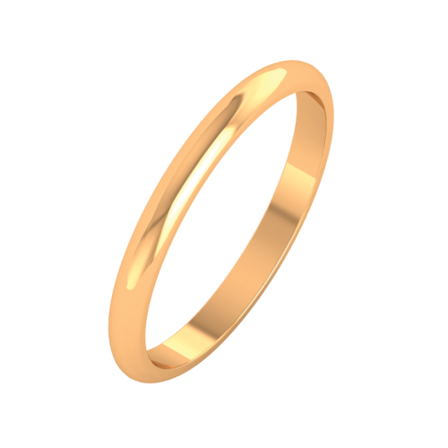 Кольцо обручальное из розового золота 102002