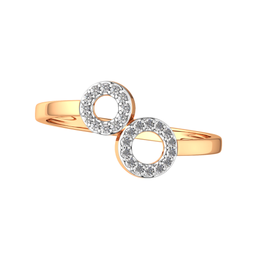 Кольцо из розового золота с фианитом 2101227.14K.R фото 3