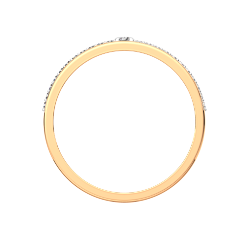 Кольцо из розового золота с бриллиантом 2D00339.14K.R фото 4