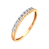 Кольцо из розового золота с бриллиантом 2D00362.14K.R