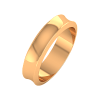 Кольцо обручальное из розового золота 145035