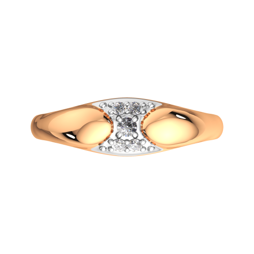 Кольцо из розового золота с фианитом 2101017.9K.R.ZZ фото 3