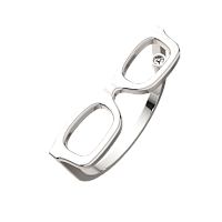 Кольцо из серебра с фианитом 0210413