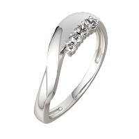 Кольцо из серебра с фианитом 0210377