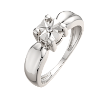 Кольцо из серебра с бриллиантом 02D0080.ZZ