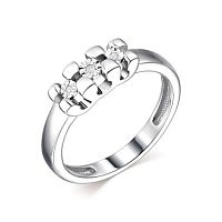 Кольцо из серебра с бриллиантом 01-1920/000Б-00