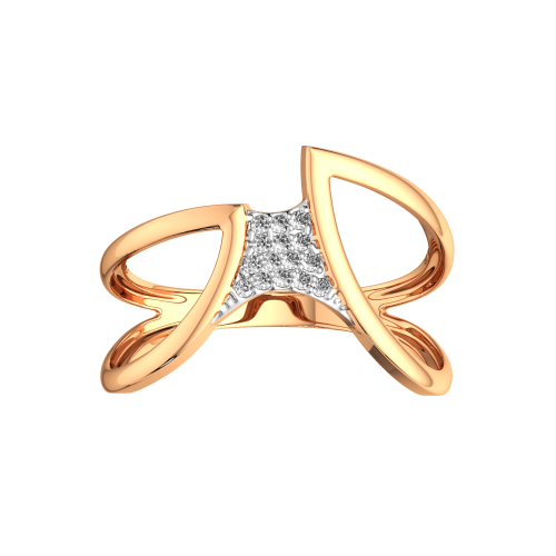 Кольцо из розового золота с фианитом 2101239.14K.R фото 3