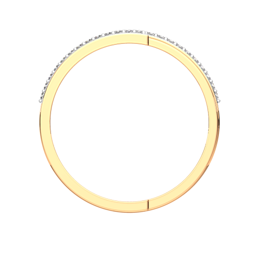 Кольцо из розового золота с фианитом 2101241.14K.R фото 4