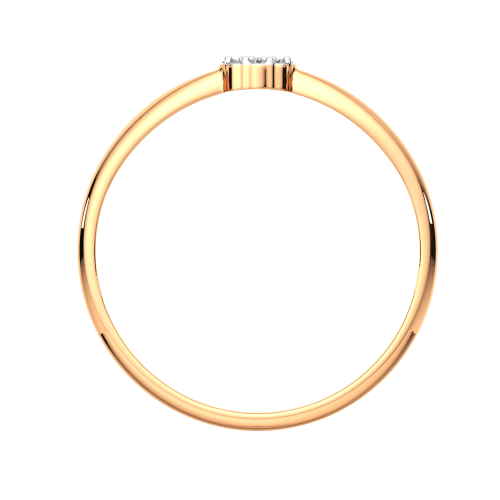 Кольцо из розового золота с фианитом 210652.14K.R фото 4