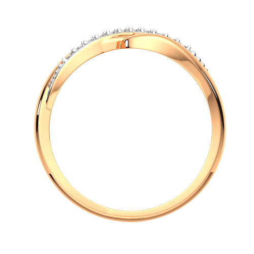 Кольцо из розового золота с фианитом 2101119.14K.R фото 4