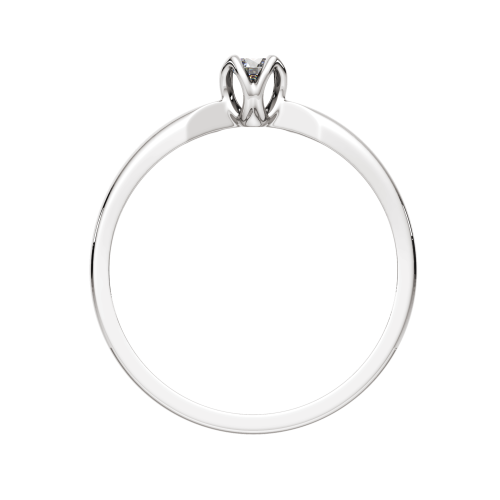Кольцо помолвочное из белого золота с бриллиантом 2D00239.14K.W.ZZ фото 4